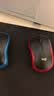 罗技（Logitech）M185鼠标 无线鼠标 办公鼠标 对称鼠标 黑色红边 带无线2.4G接收器 实拍图