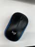 罗技（Logitech）M185鼠标 无线鼠标 办公鼠标 对称鼠标 黑色蓝边 带无线2.4G接收器 实拍图