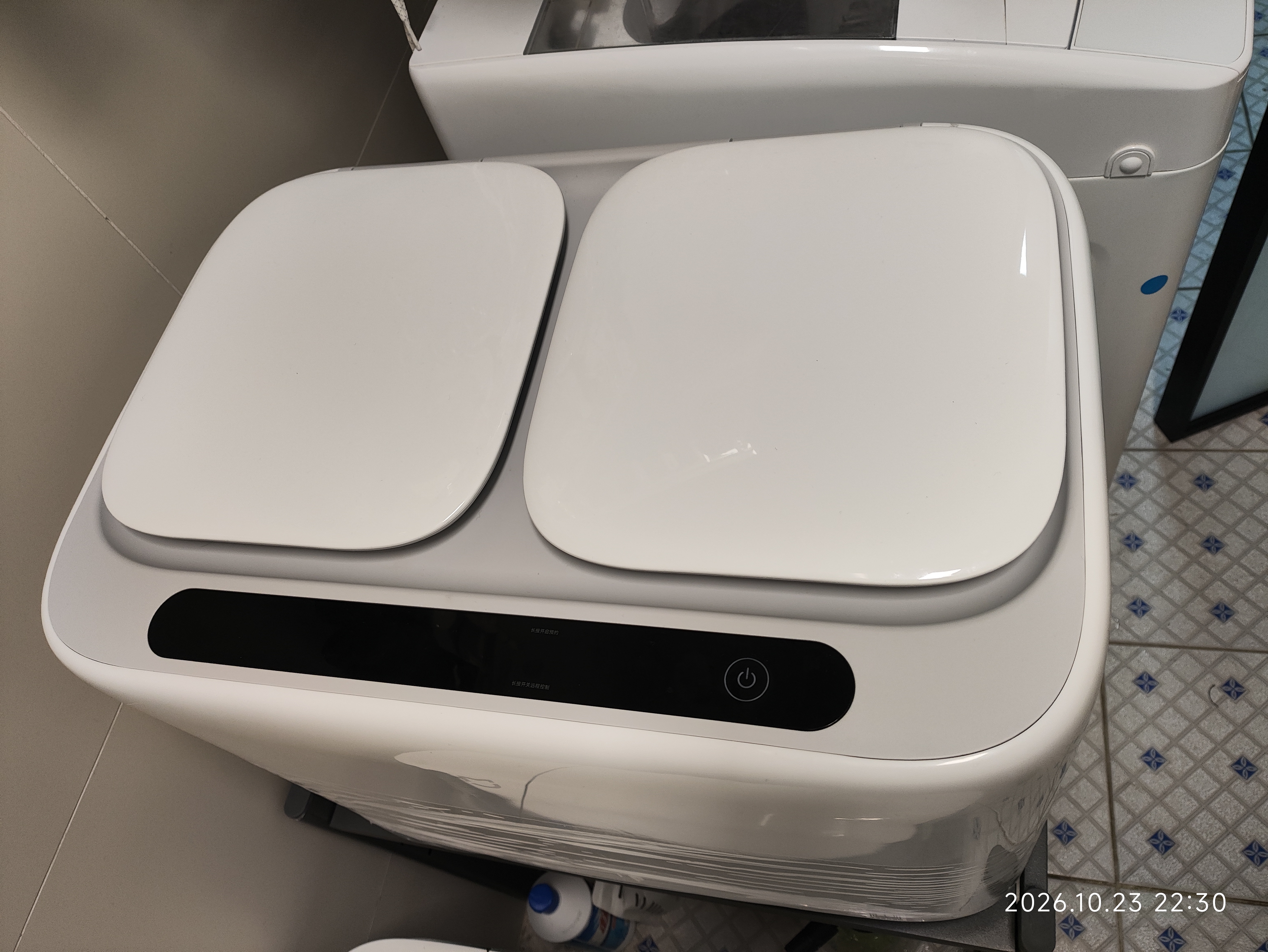 米家小米双区洗衣机洗烘1kg 小型全自动家用分区洗衣机 迷你内衣洗烘一体机  专业除菌螨 XHQB10MJ103 实拍图