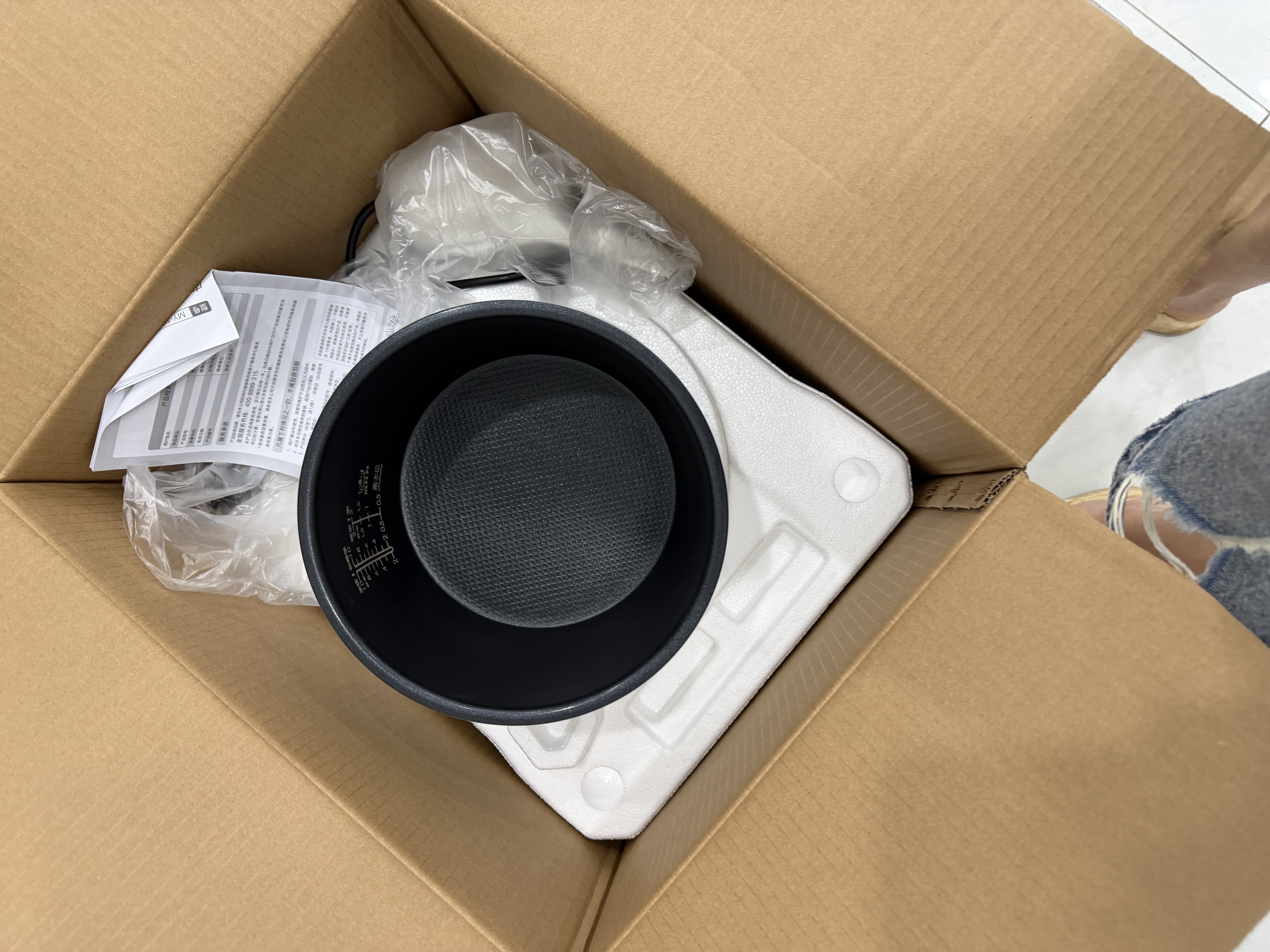 美的（Midea）IH加热大鸭梨AI智能120kPa电压力锅晶钛0涂层高压锅5L多功能新款电饭煲家用4-6人智能预约MY-S6 实拍图