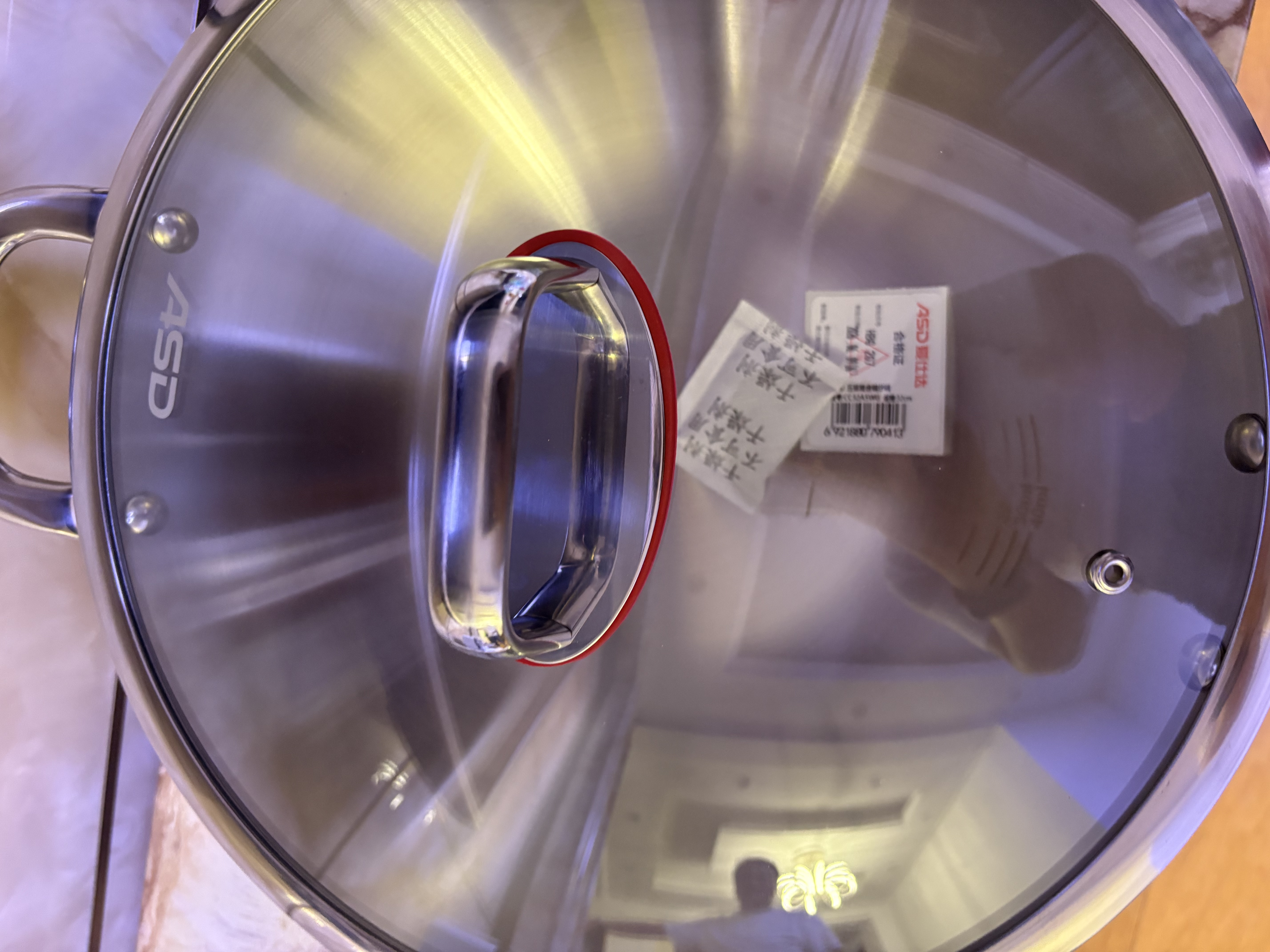 爱仕达（ASD）炒锅炒菜锅不锈钢无涂层家用炒锅32cm燃气电磁炉通用A5 实拍图