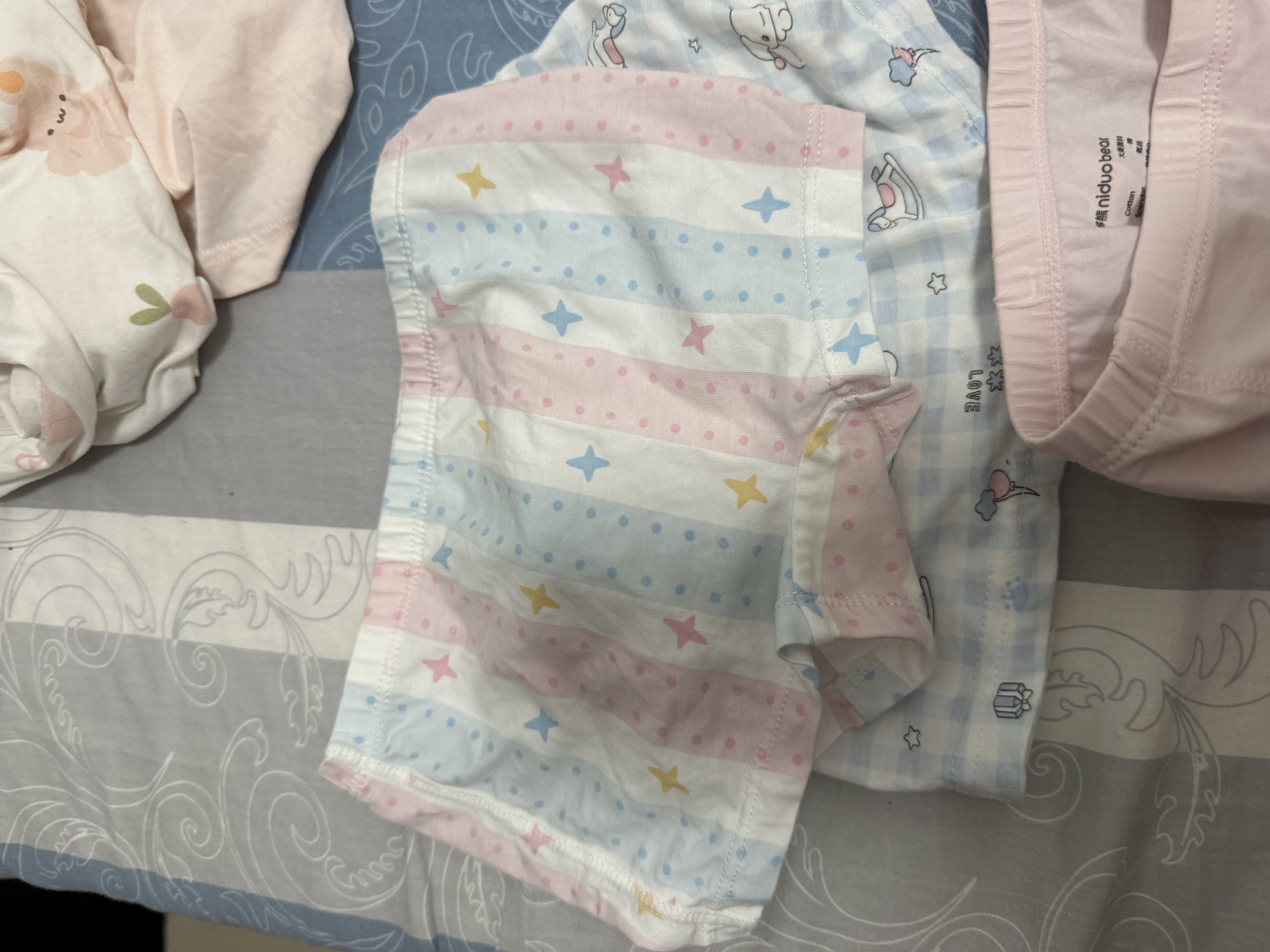 尼多熊女童内裤儿童纯棉平角短裤女宝宝四角内裤中大童女孩不夹PP 实拍图