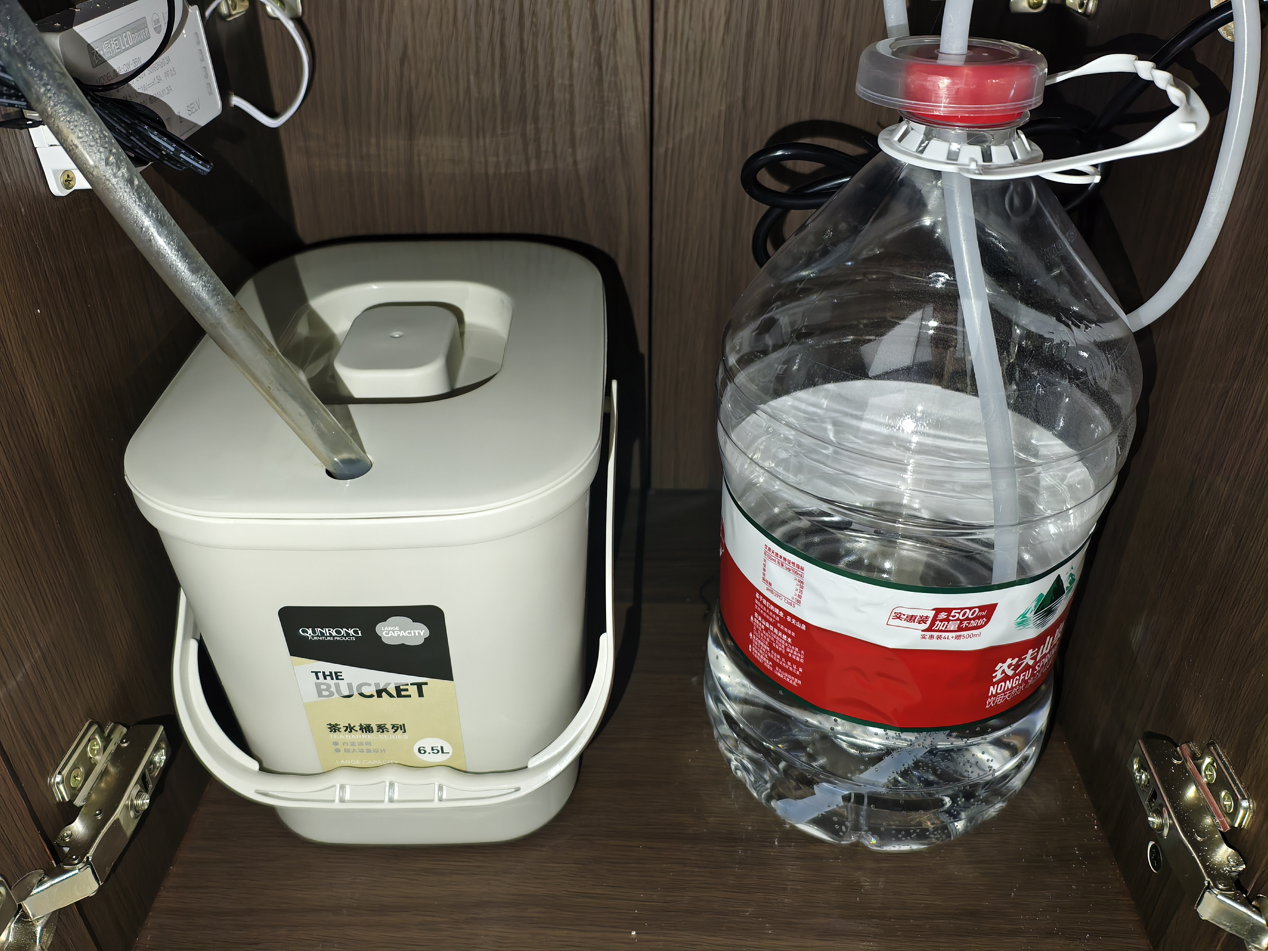 宅轻松茶桶茶渣桶垃圾过滤排水桶茶台废水桶功夫茶具配件办公茶桶6.5升 实拍图