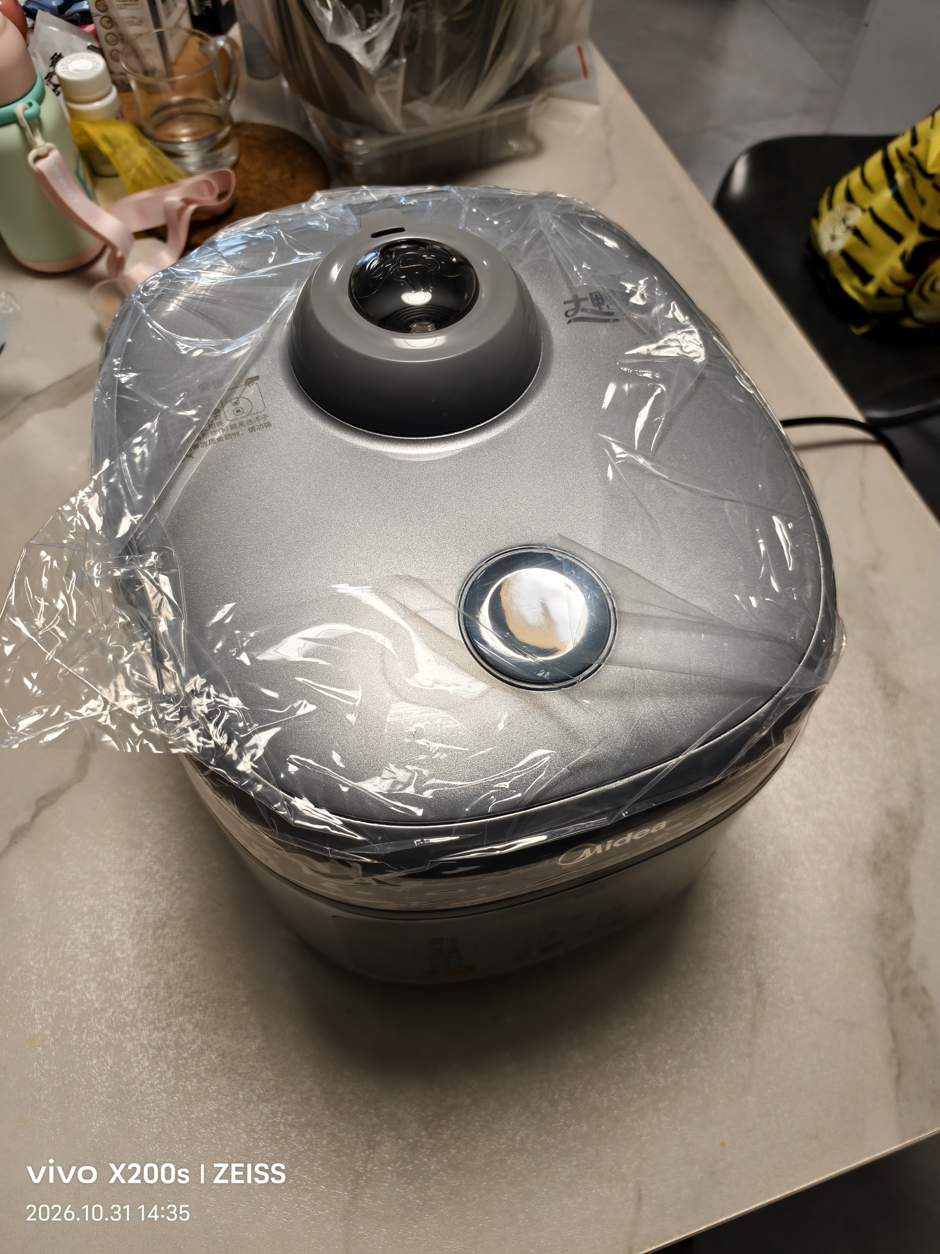 美的（Midea）IH加热大鸭梨AI智能120kPa电压力锅晶钛0涂层高压锅5L多功能新款电饭煲家用4-6人智能预约MY-S6 实拍图