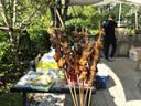 尚烤佳（Suncojia）烧烤配件套装竹签食品夹炭夹油刷不锈钢木柄烧烤签手套铝箔锡纸 实拍图