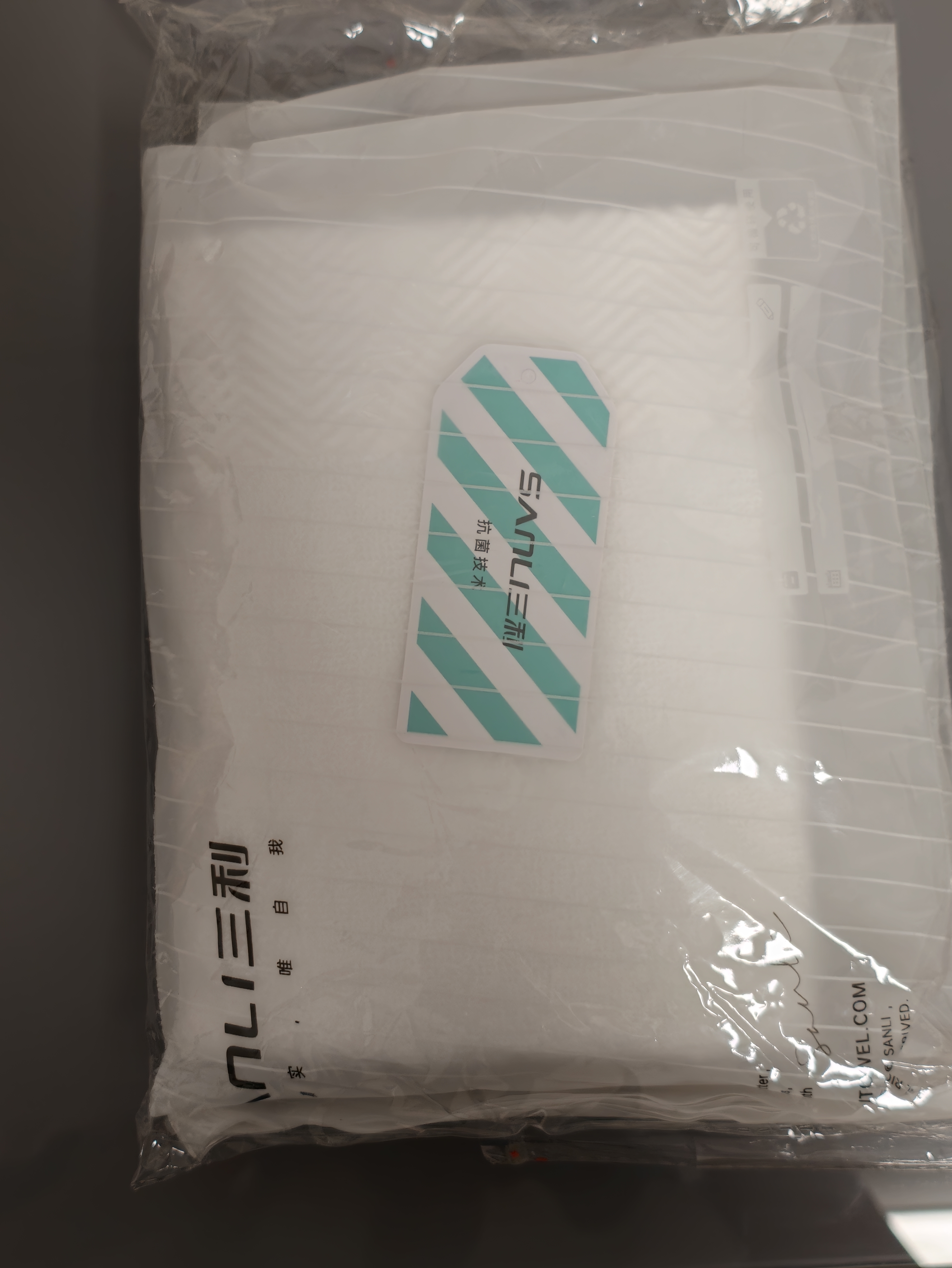 三利7A抗菌方巾3条纯棉柔软吸水擦手巾宝宝儿童毛巾加厚洗脸运动巾 实拍图