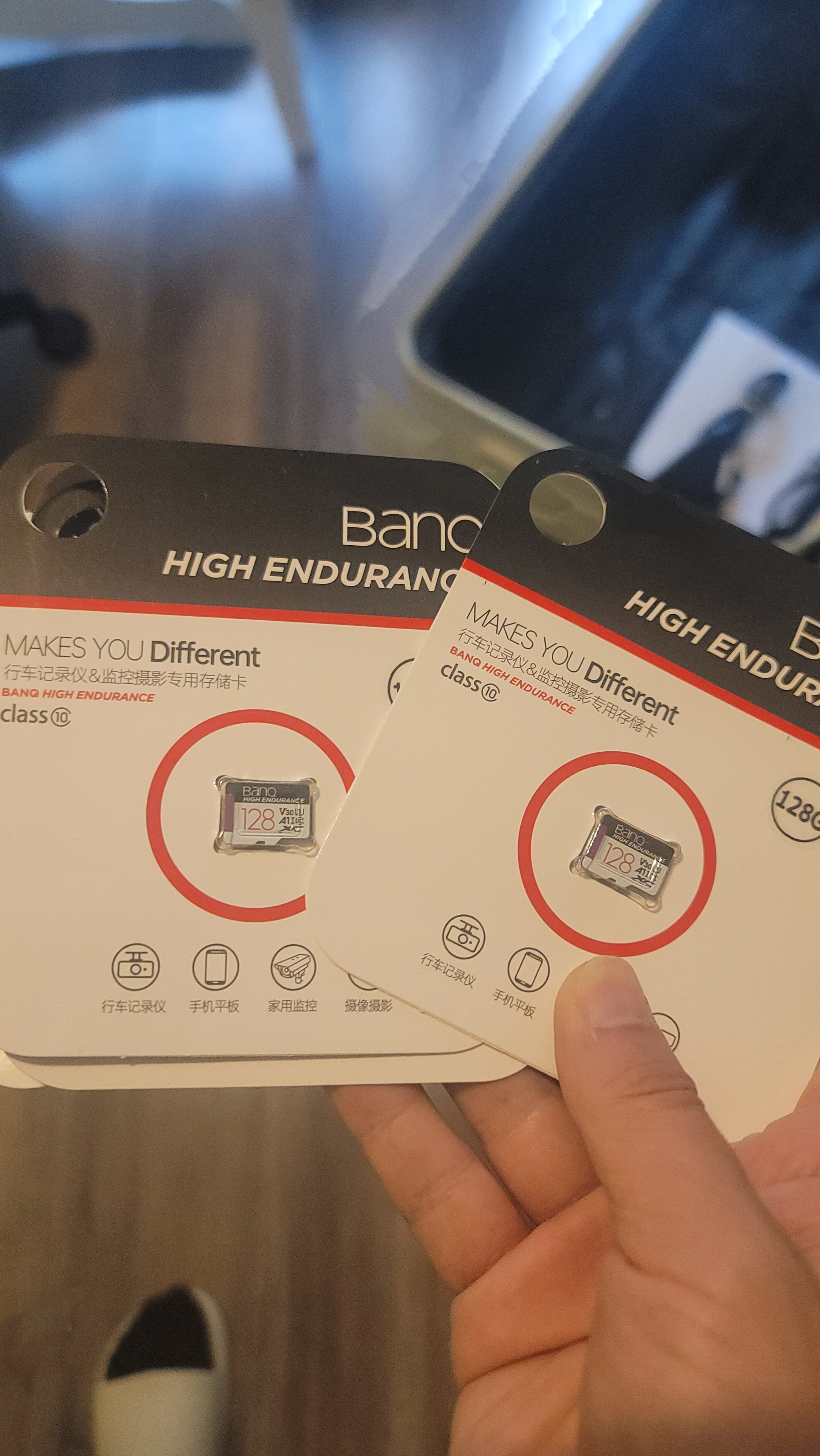 banq 128GB TF（MicroSD）存储卡 A1 U3 V30 4K 行车记录仪&安防监控专用内存卡 高度耐用 实拍图