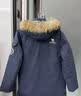 骆驼（CAMEL）[王俊凯同款]户外工装派克羽绒服2026冬季防风加厚保暖大毛领外套 暮光蓝，男女同款（女生拍小一码），A33CAPN145D L 实拍图