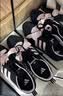 adidas「冰淇淋T头鞋」VS JOG 2.0薄底运动鞋男女阿迪达斯轻运动 黑色/浅粉 (推荐女生选小半码)   40 实拍图