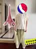罗蒙男童汉服新中式国风中秋儿童唐装毕业演出服 浅绿色套装 130 实拍图