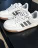adidas ENTRAP美式校园风运动鞋少年感复古篮球风板鞋阿迪达斯   白/金色   42 实拍图