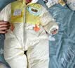 巴拉巴拉童装婴儿连体衣羽绒服假两件宝宝衣服冬装外出男童女童保暖厚时尚 实拍图
