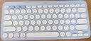 罗技（Logitech）时尚系列K390无线蓝牙键盘 超薄便携  K380升级版蓝色 79键 实拍图