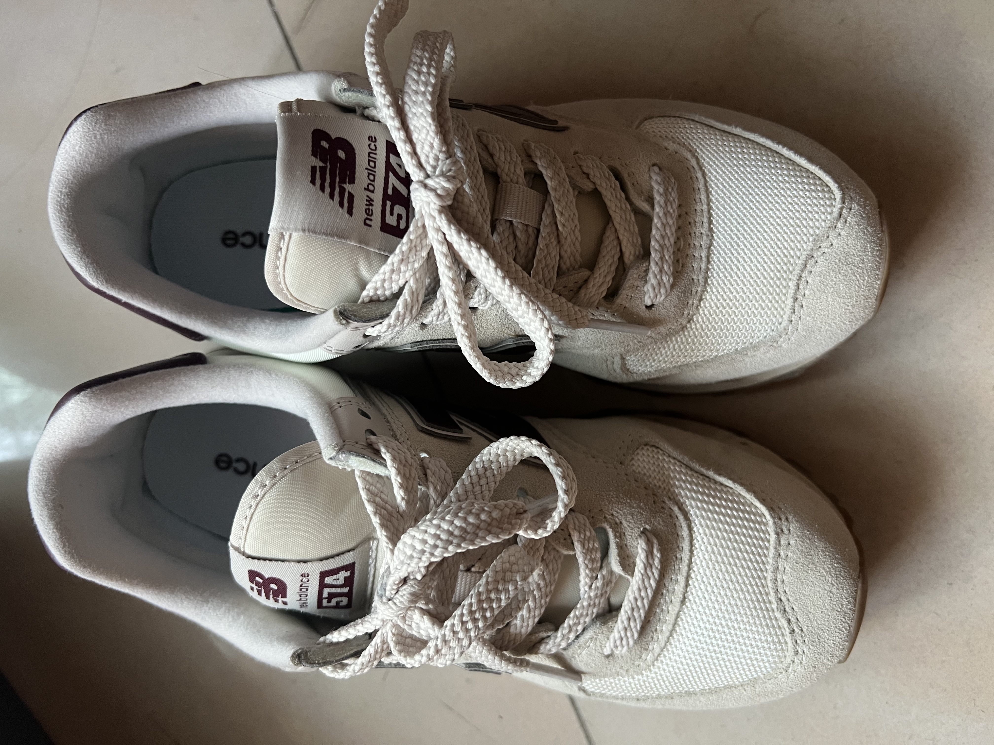 NEW BALANCE女鞋复古秋冬轻便耐磨百搭休闲运动慢跑鞋574系列WL574RCF 36.5 实拍图