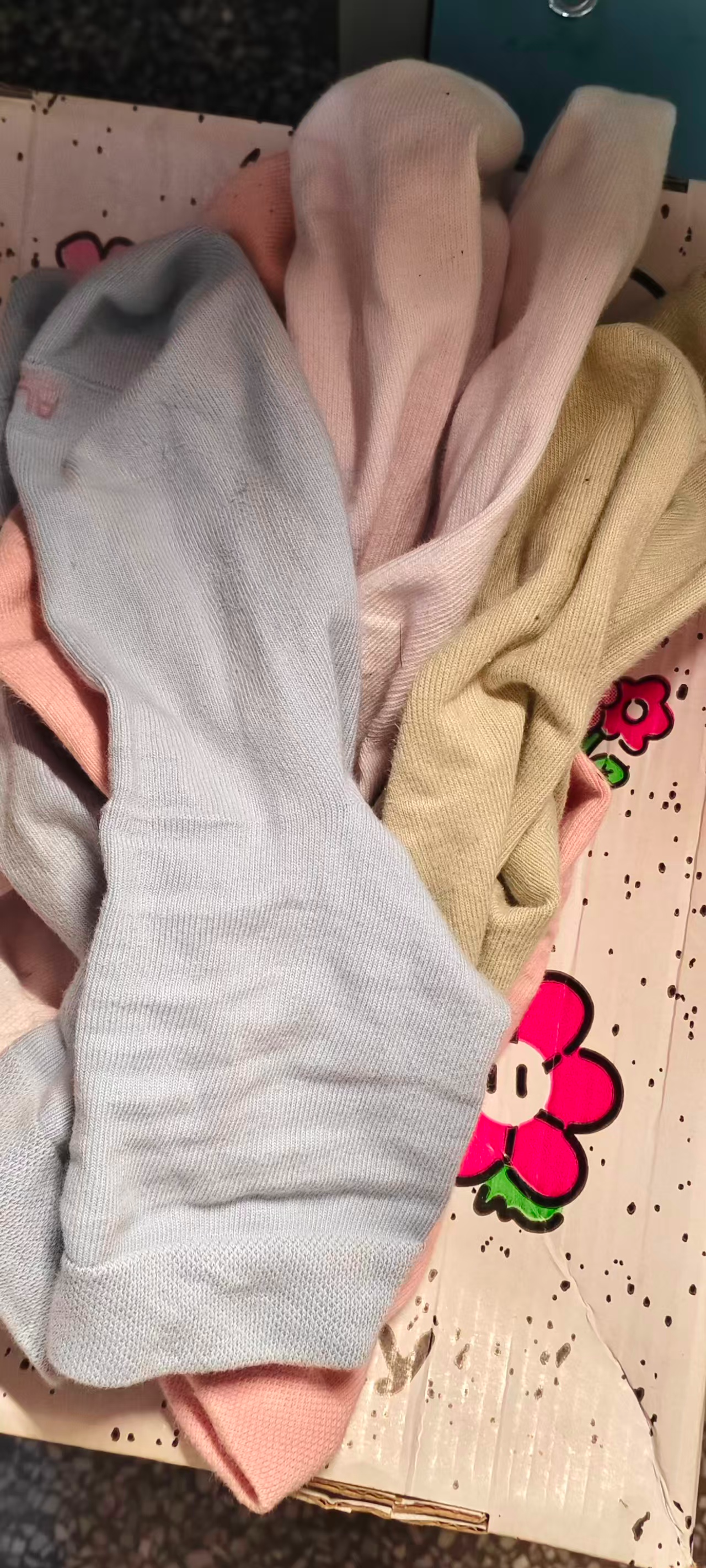 欧迪芬女士睡衣女100%棉抑菌防螨纯棉短袖可外穿家居服套装星空杏L 实拍图