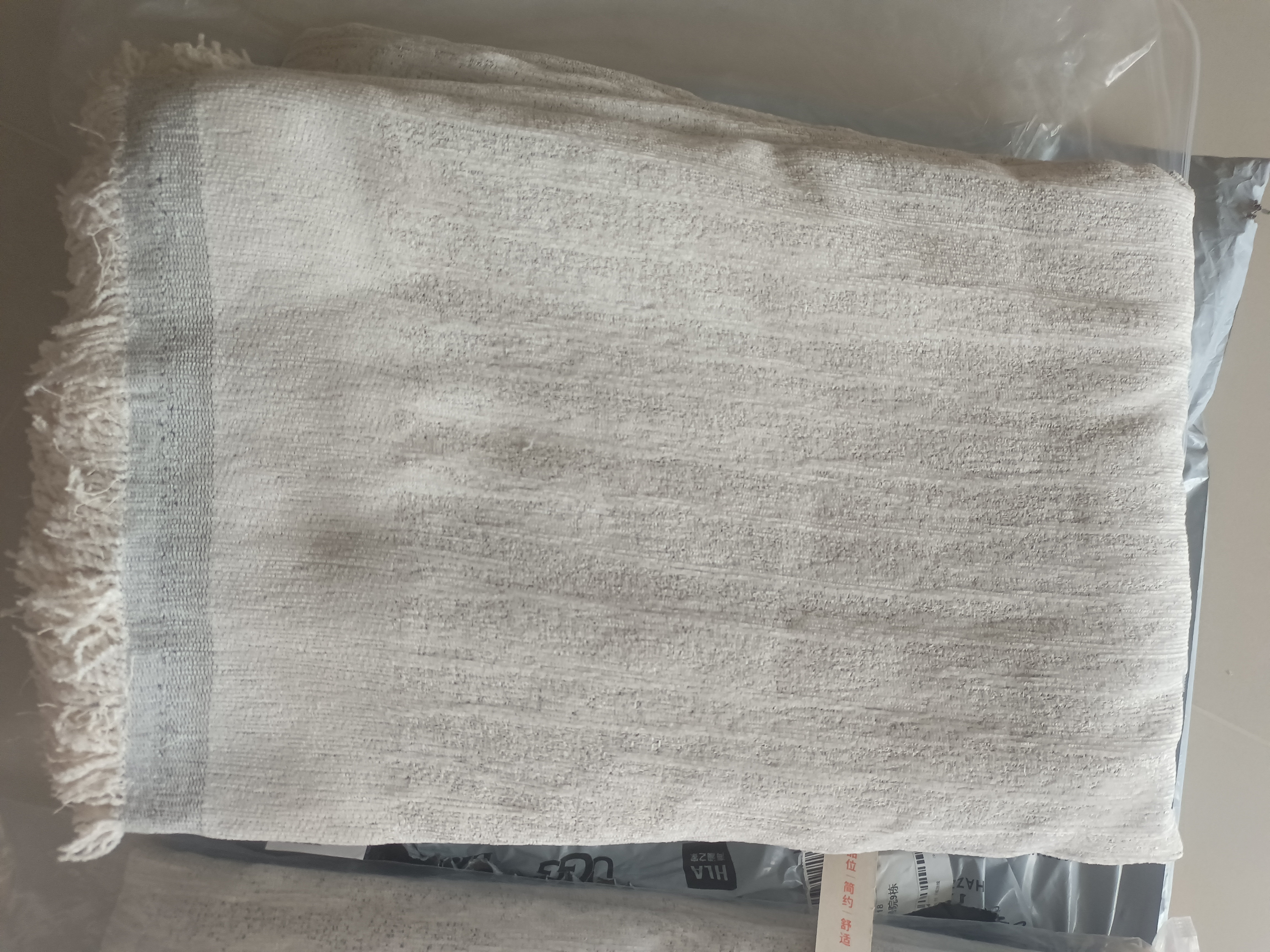 无印良品A类雪尼尔沙发盖布巾四季通用沙发全盖毯套罩垫奶油白180*230cm 实拍图