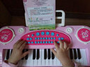 俏娃宝贝（QIAO WA BAO BEI）儿童小钢琴早教音乐器电子琴1-3周岁宝宝2玩具女孩六5生日礼物6男 礼物套装：粉小钢琴+DIY水晶贴纸 实拍图