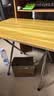 坤奉可折叠餐桌家用小桌子出租屋小户型吃饭简易方桌户外便携摆摊桌 胡桃色【60*40*50】基础款-镀锌腿 实拍图