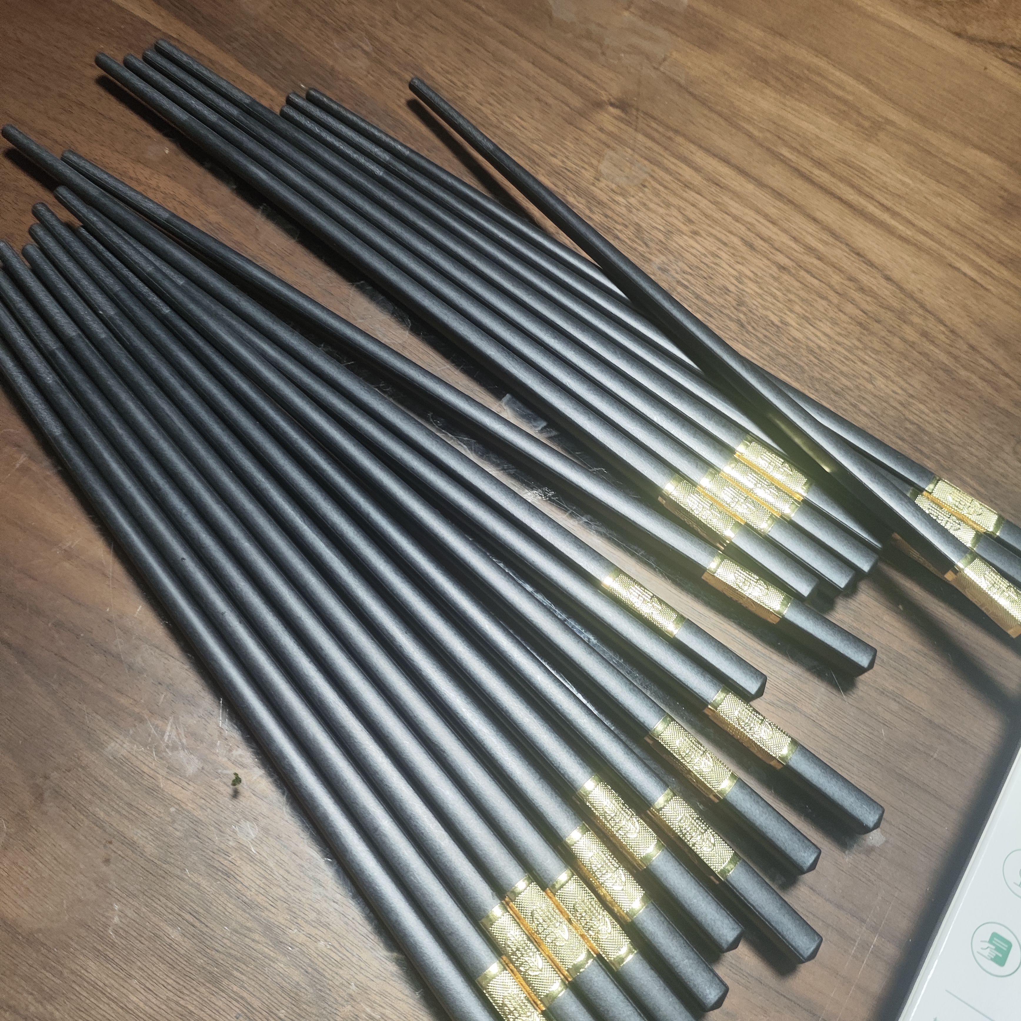 双枪厨房好物抗菌金福合金筷子家用无漆无蜡pps筷洗碗机可用10双 实拍图