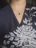 四叶花夏百搭女秋冬时尚小香风气质项链轻奢小众ins潮网红锁骨链 黑四叶草项链【金色】 实拍图