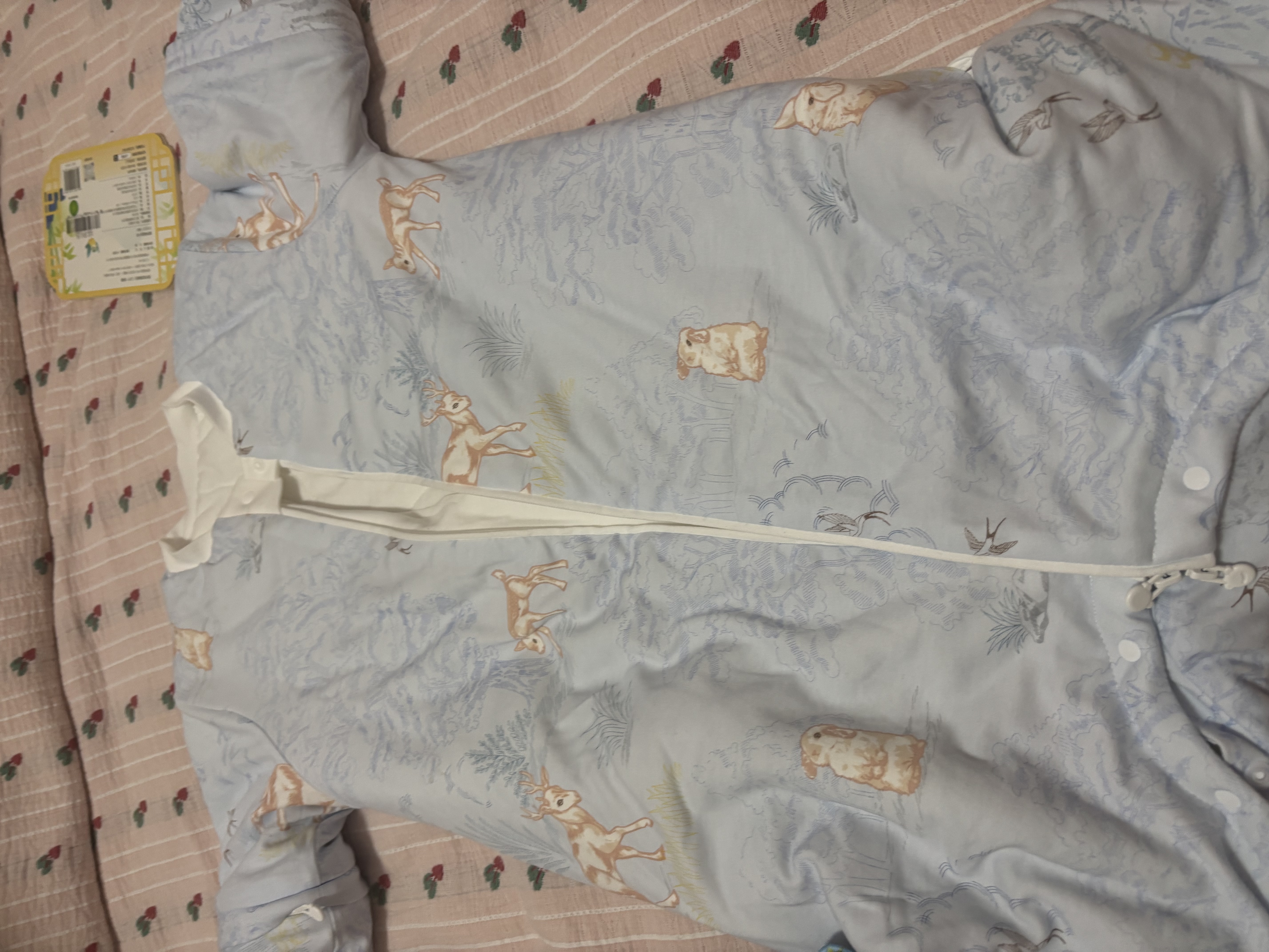贝肽斯婴儿睡袋暖姜3.0儿童分腿睡袋婴幼儿防踢被睡衣秋冬中厚 原野L 实拍图