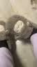 名创优品（MINISO）羊咩咩棉拖鞋女秋冬包跟家居室内厚底月子毛毛拖鞋深灰包跟38-39 实拍图