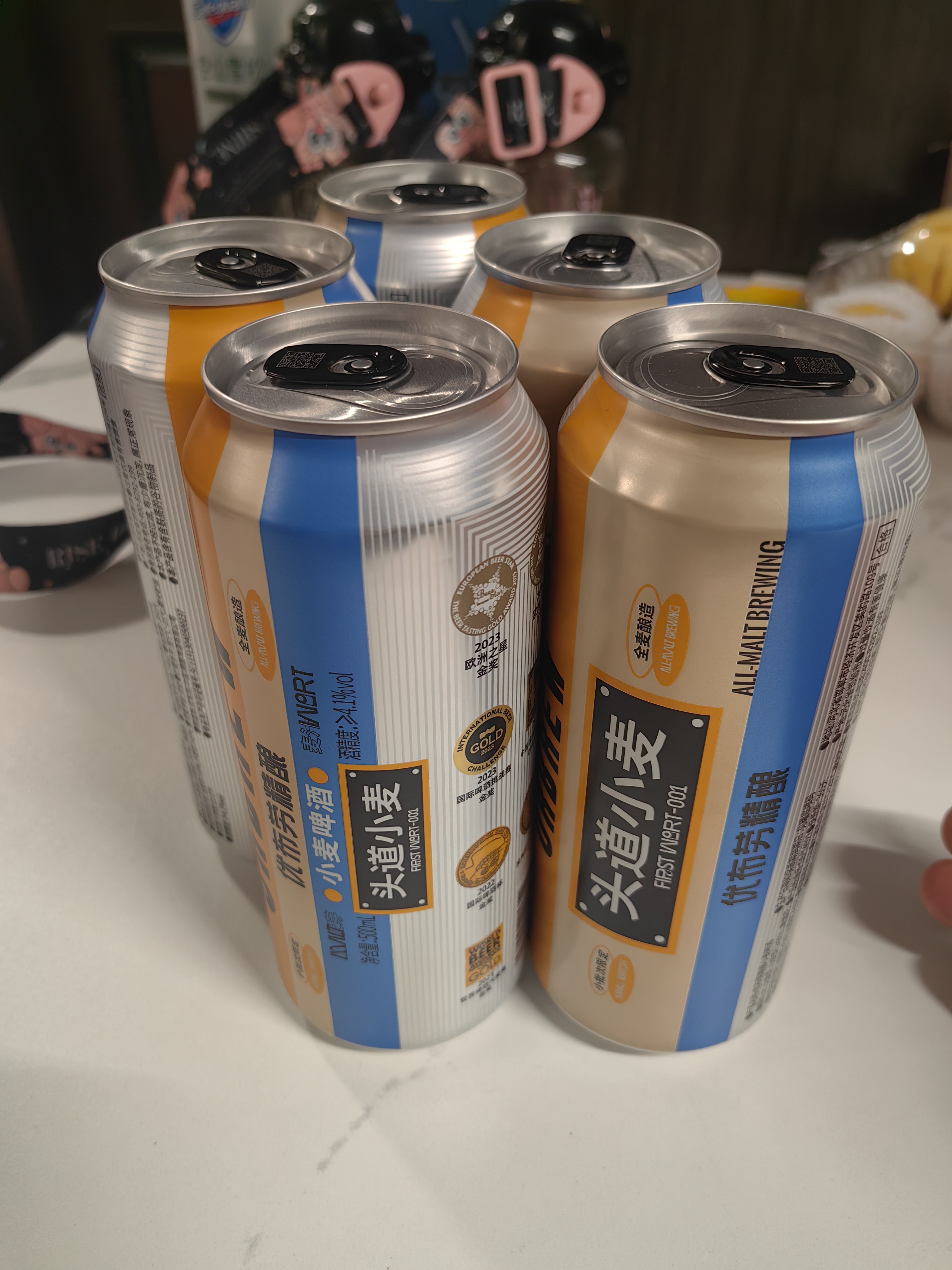 优布劳精酿啤酒头道小麦500ml*12听经典德式小麦京东自营送礼 实拍图