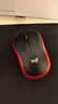 罗技（Logitech）M185鼠标 无线鼠标 办公鼠标 对称鼠标 黑色红边 带无线2.4G接收器 实拍图