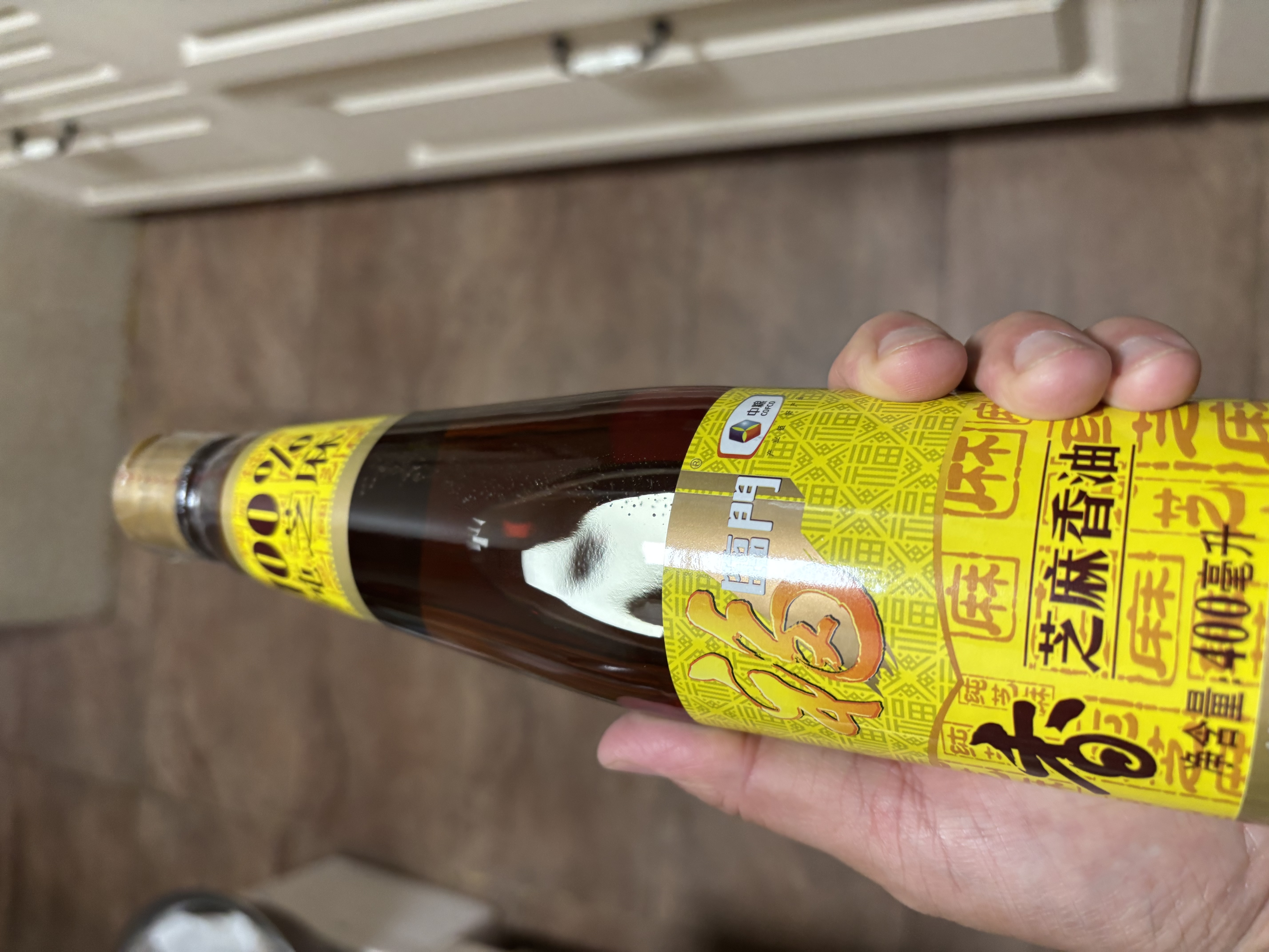 福临门压榨芝麻油400ml 纯芝麻油 实拍图
