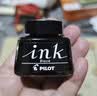 百乐（PILOT）非碳素墨水不堵笔 钢笔用墨水瓶装30ml INK-30-B原装进口黑色 实拍图