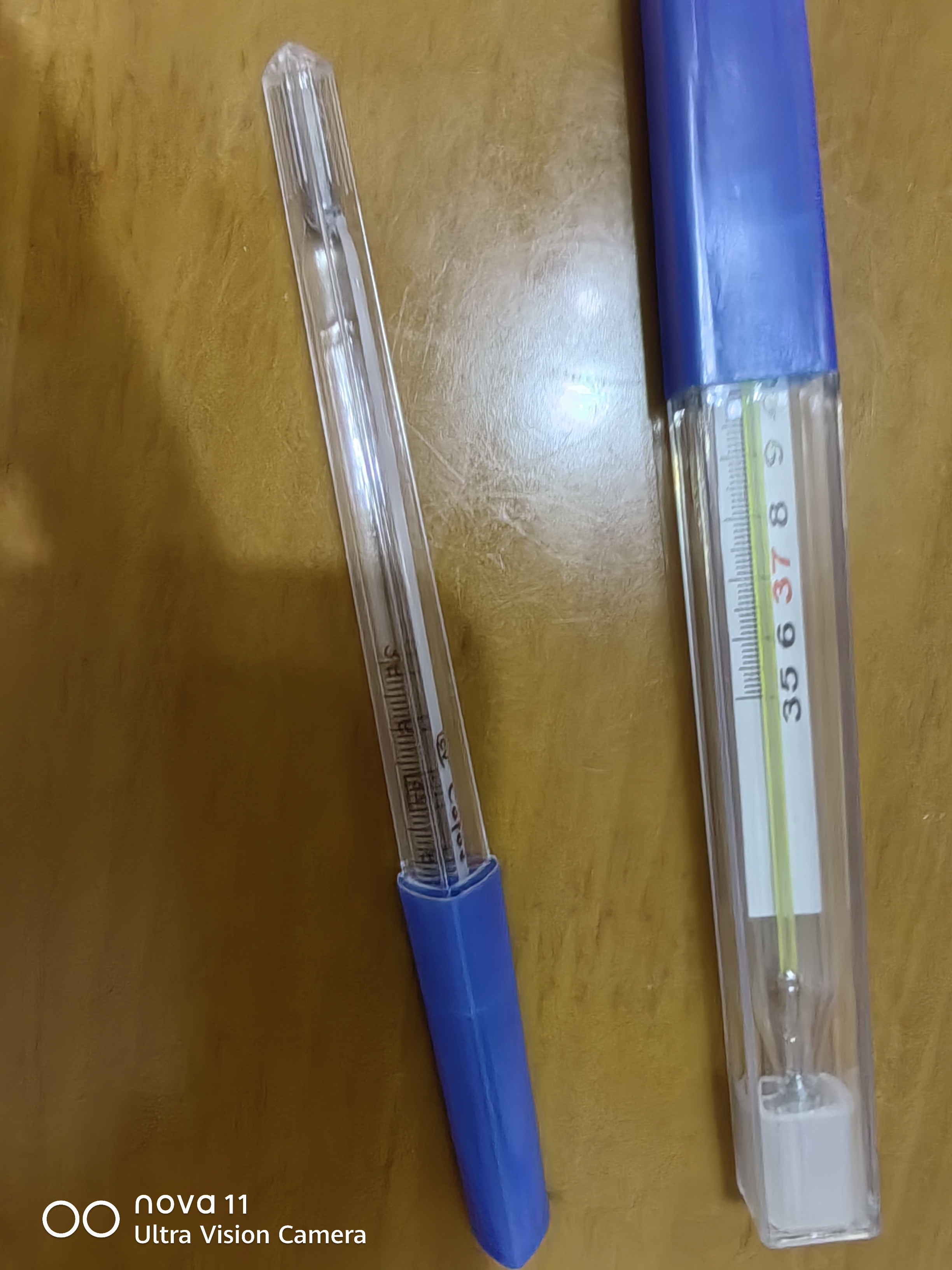 可孚玻璃体温计水银婴幼儿温度计人体医用高精度腋下体温表大1支 实拍图
