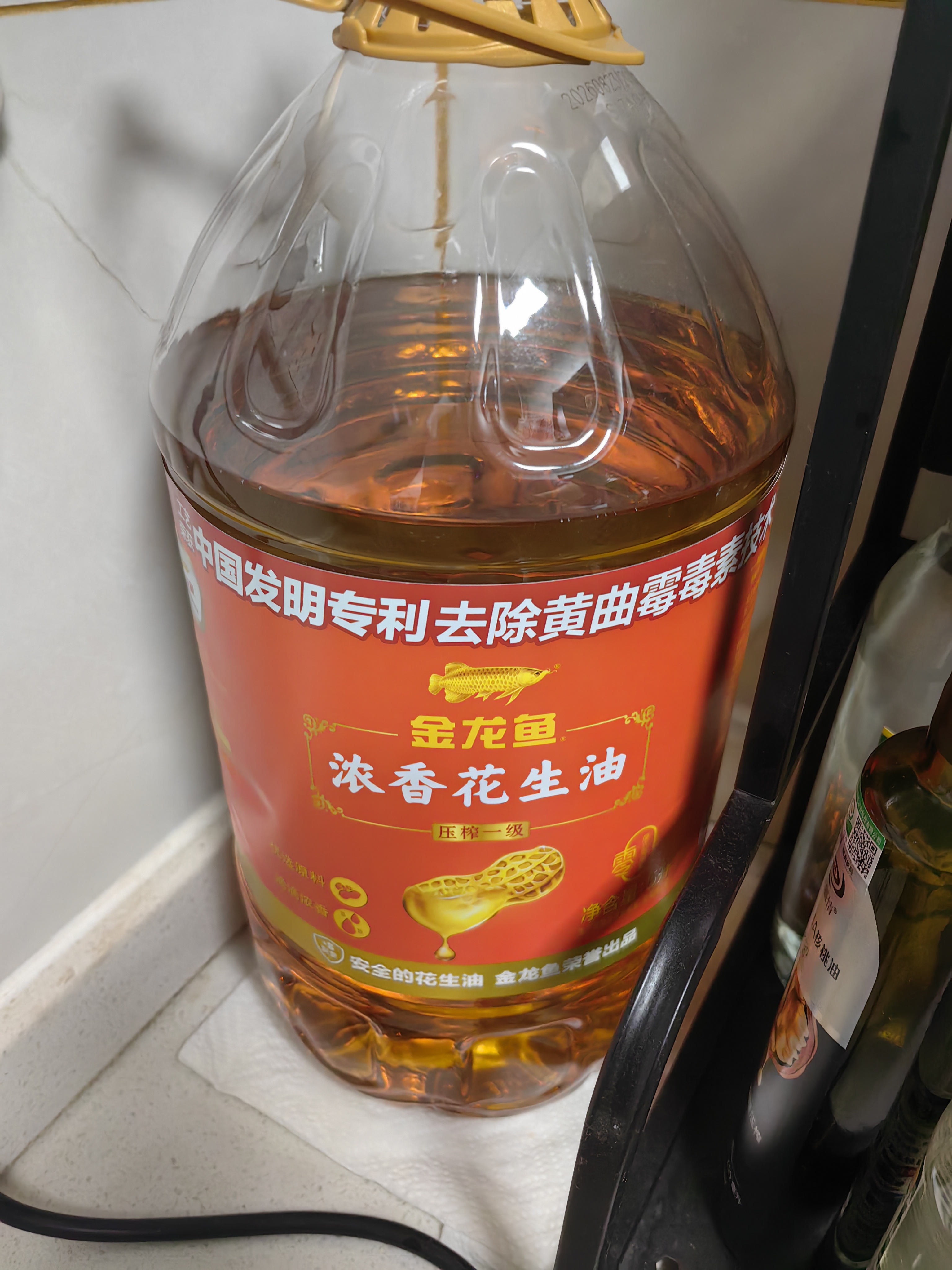金龙鱼食用油 浓香花生油5L  家用炒菜桶装 5L*2桶 实拍图