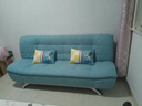 楠木日记沙发床折叠沙发床两用可拆洗简约多功能沙发床客厅小户型布艺沙发 橙色配蓝色 1.2*1.9米 实拍图
