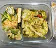 乐扣乐扣耐热玻璃保鲜盒微波炉饭盒密封便当盒餐盒冰箱收纳盒630ml二分隔 实拍图