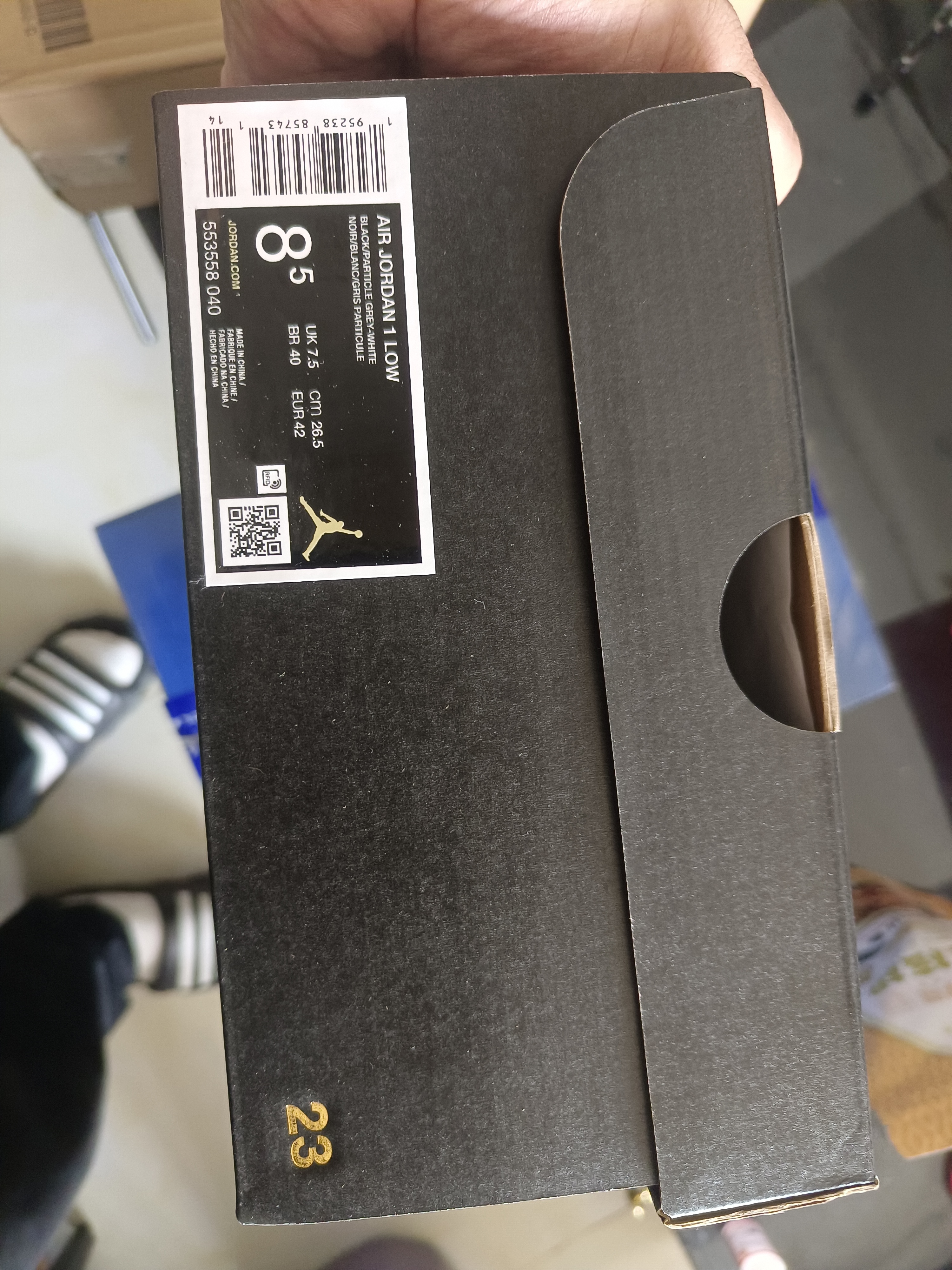 耐克（NIKE）2026年男子AIR JORDAN 1 LOW运动休闲鞋 553558-040 42 实拍图