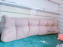 南极人（Nanjiren） 床头靠垫双人软包榻榻米大靠背三角靠垫沙发靠腰背长条床头靠枕 抱抱熊-千黛粉-升级款 可拆洗】 150cm*12cm 枕套 长150宽12高40 实拍图