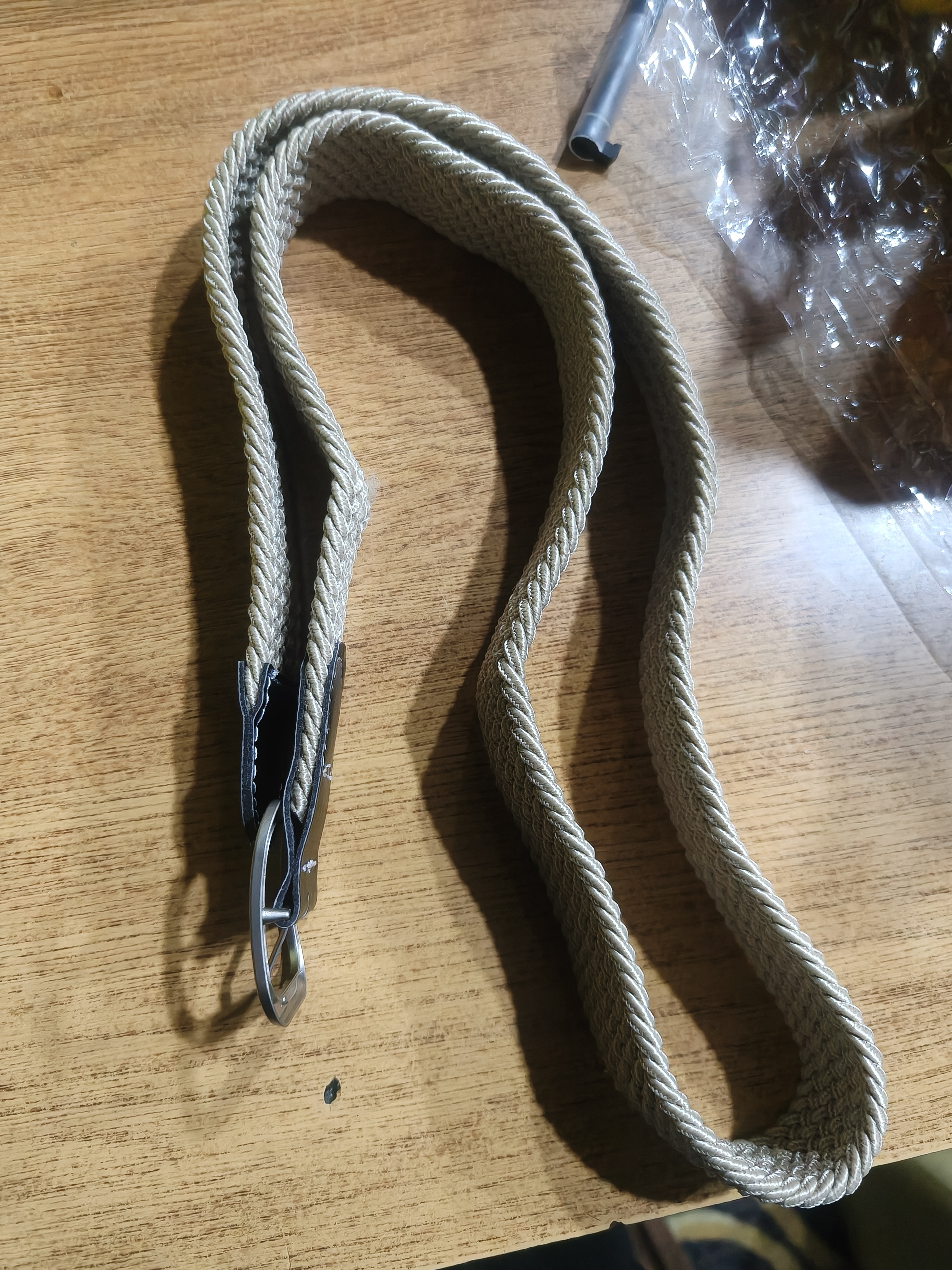 鹏境新款编织腰带男士懒人裤带女款皮带牛仔裤腰带军训潮风年轻人帆布 弹力带-卡其色1条【105*3.3cm】 实拍图