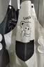 品喻（PINYU）围裙厨房防水防油污可擦手挂脖罩衣男女夏季家务清洁卡通黑白2条 实拍图