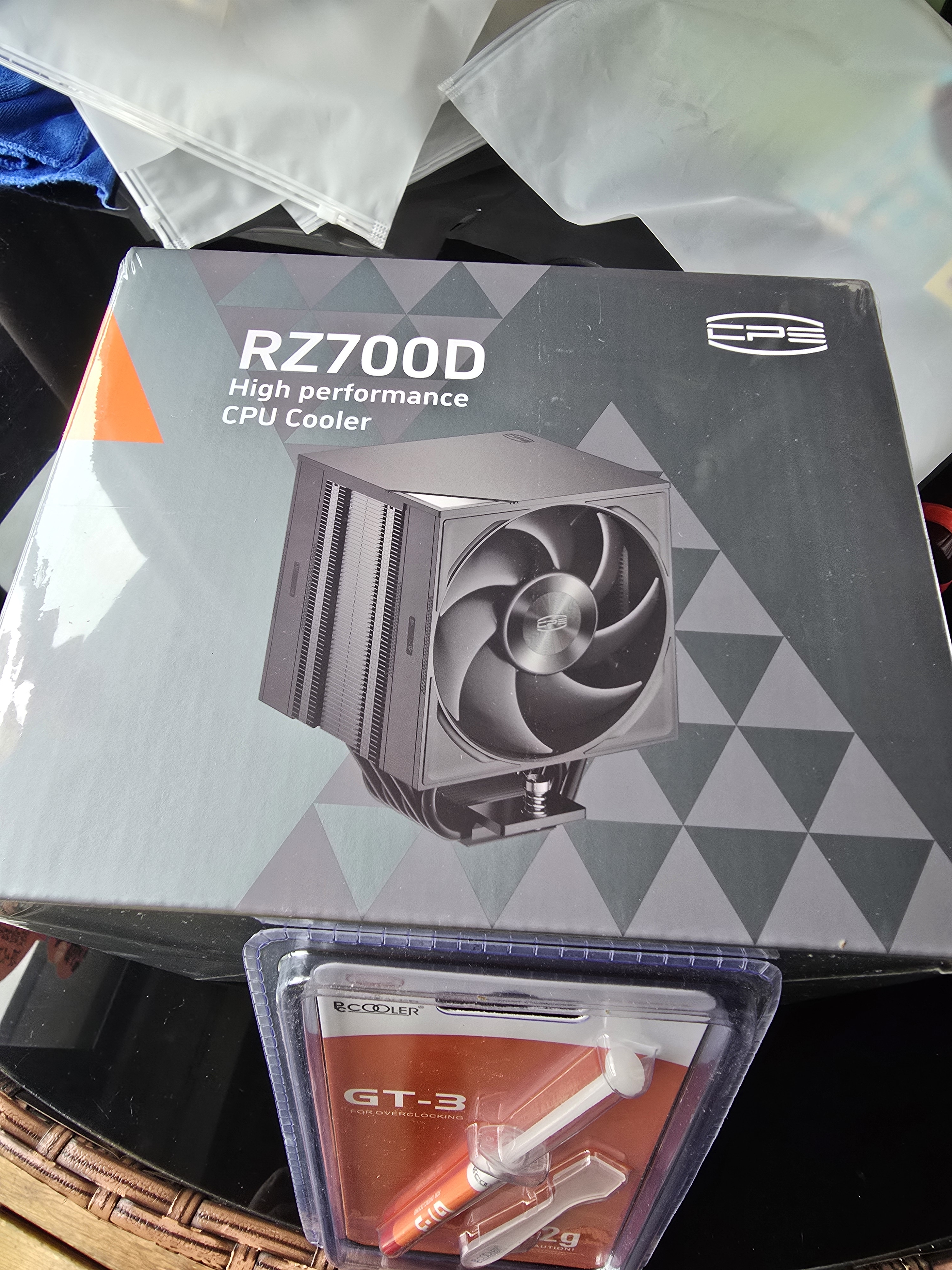 超频3（PCCOOLER）RZ700D CPU风冷散热器（7热管/无光/单塔双风扇/磁性顶盖/双滚珠轴承/支持1700 AM4AM5） 实拍图