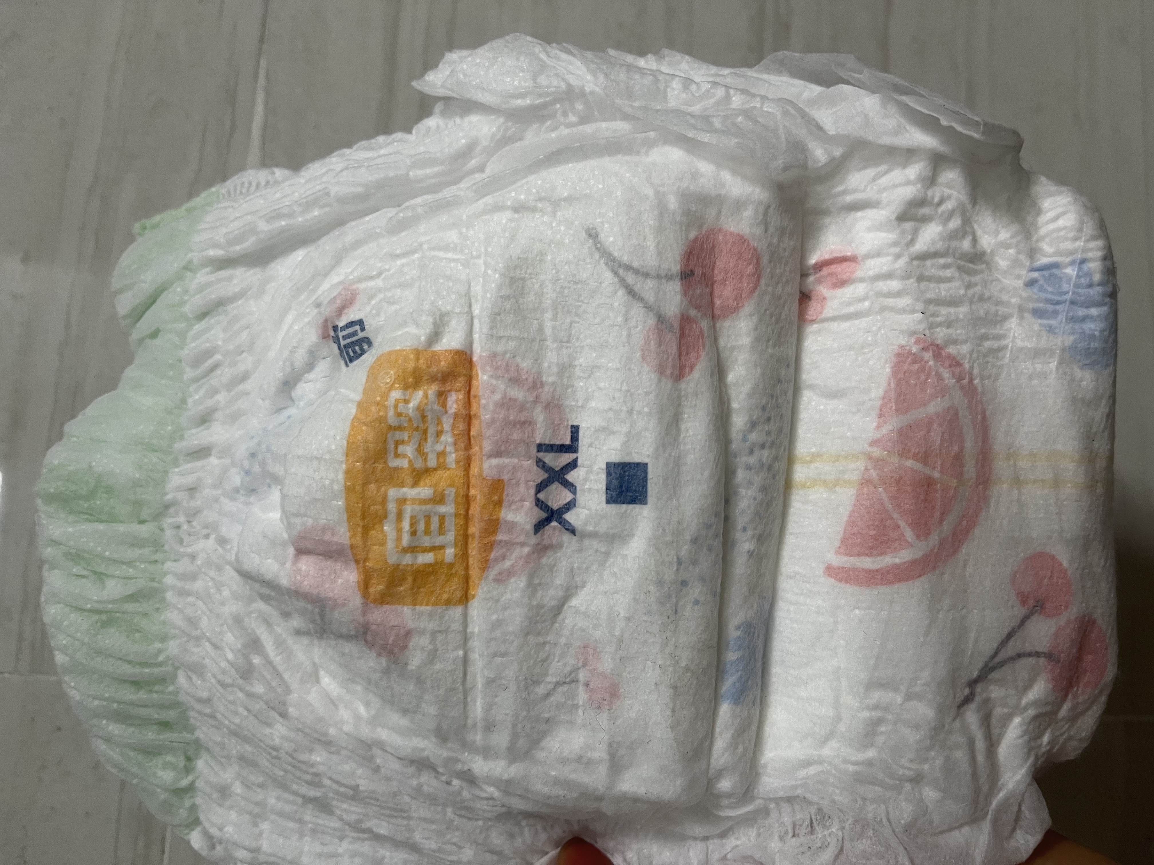 宜婴水果弱酸拉拉裤2XL48片(13.5-16kg)婴儿尿不湿超薄透气干爽尿裤 实拍图