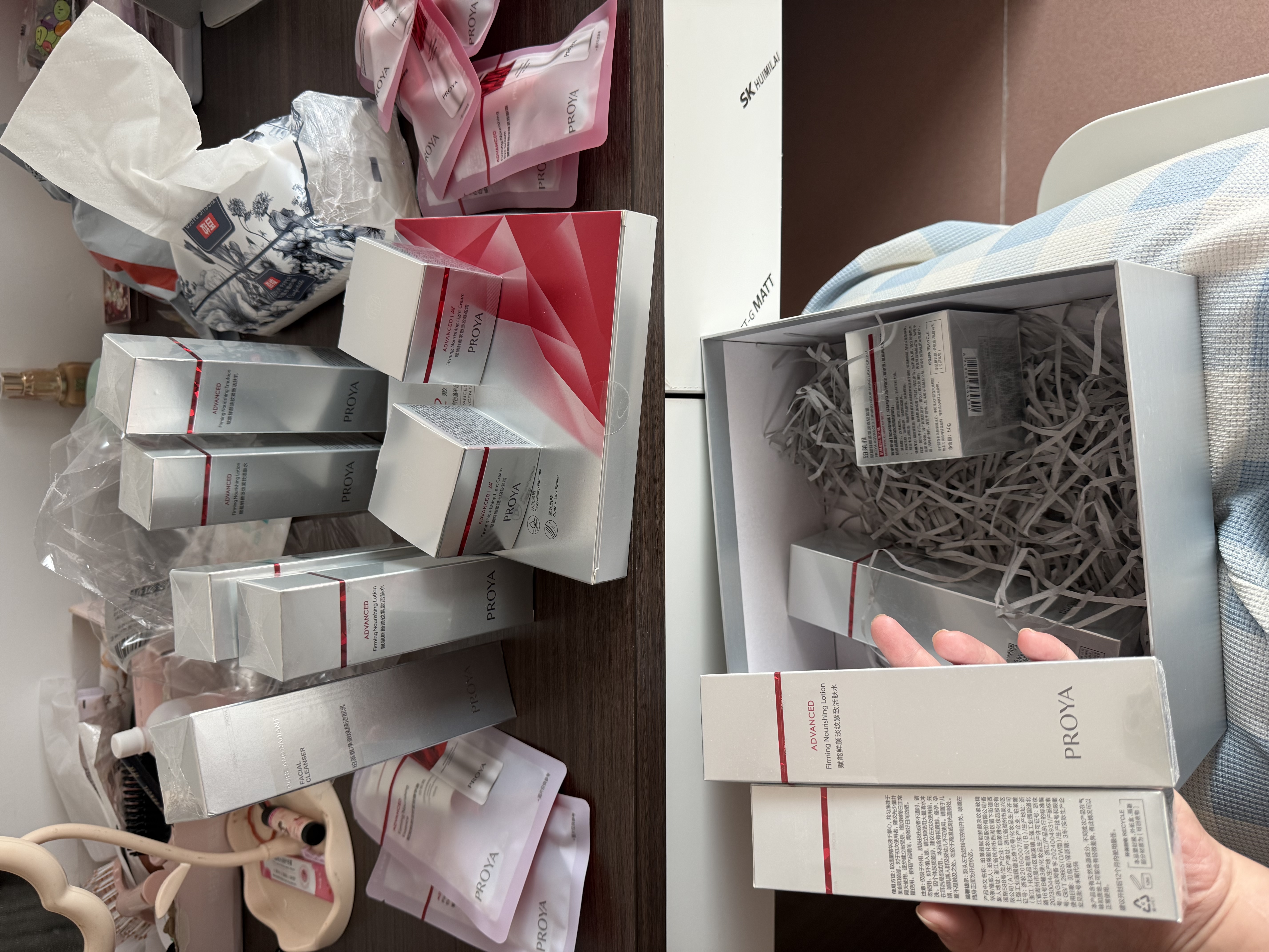 珀莱雅【直播专享】红宝石水乳精华轻盈霜护肤品套装 护肤礼盒全套 实拍图