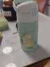 膳魔师（THERMOS）儿童保温杯316l不锈钢水杯宝宝喝水杯子吸管杯350ml带杯套TCKL 实拍图