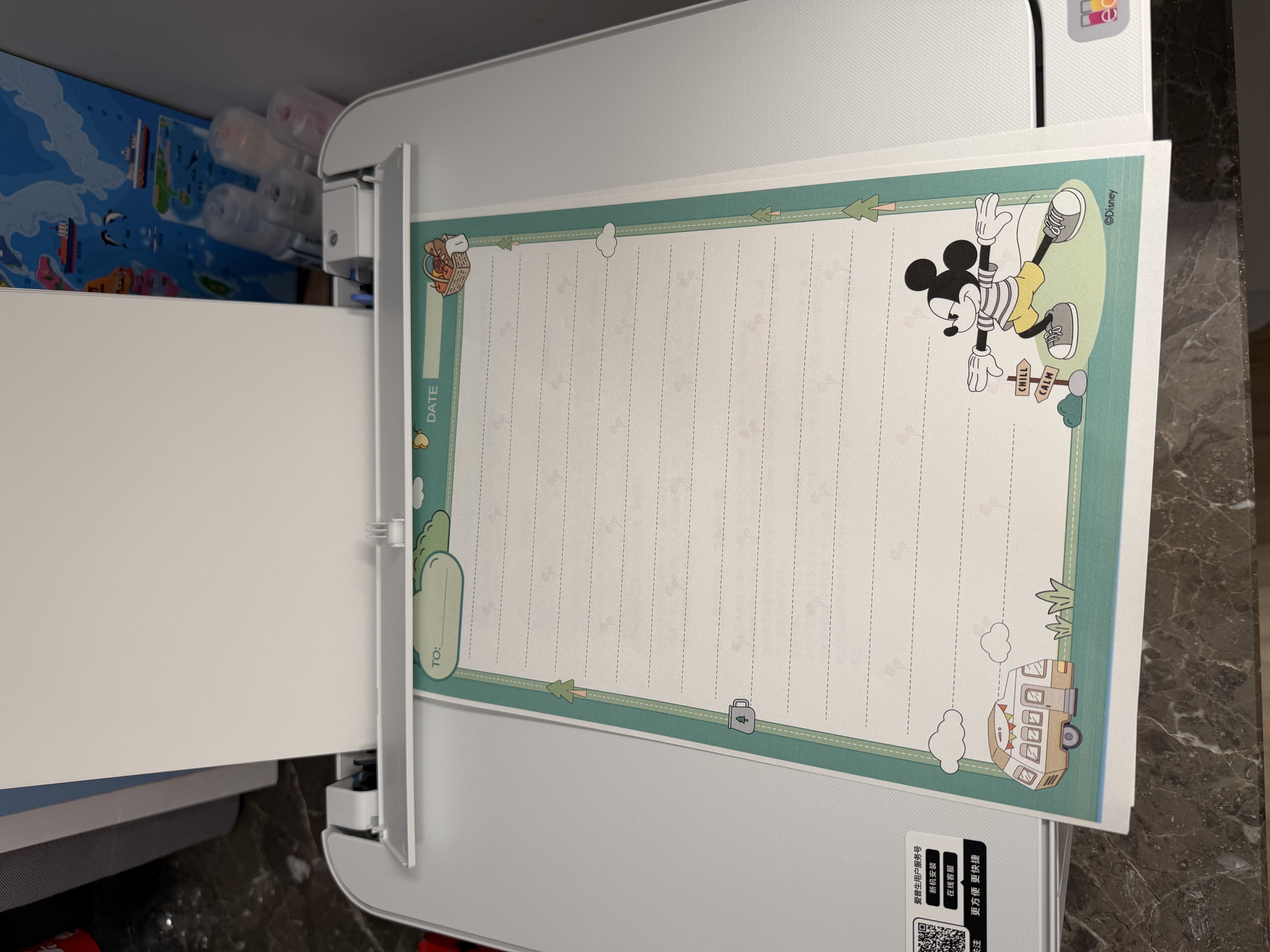 爱普生（EPSON）【6代新品】L4356墨仓式彩色无线AI学习打印机一体机家用办公  L4266升级版[自动双面 液晶屏 白] 实拍图