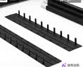 得力（deli）(deli) 3825 10孔装订夹条 5mm 黑色 100支/盒装  实拍图