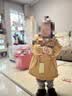 戴维贝拉（DAVE＆BELLA）女童羽绒服男童90绒保暖羽绒衣儿童冬装幼儿新年宝宝冬季外出服 姜黄色DB16448 90 cm（建议身高80-90cm） 实拍图