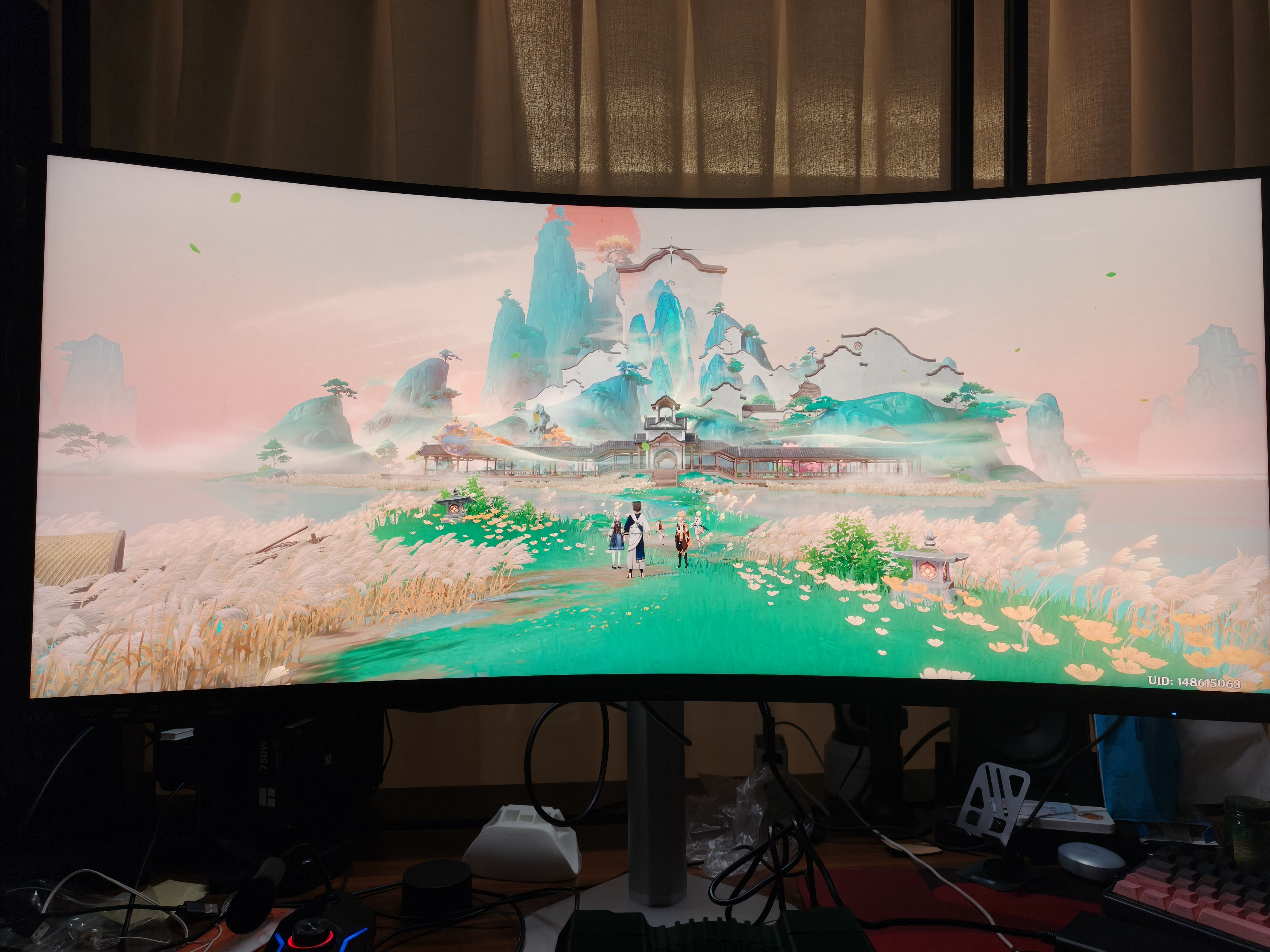 SANC盛色40英寸带鱼屏5K180Hz双模2K360Hz显示器HVA硬件低蓝光Type-C 90W充电 升降电竞电脑屏幕S009 实拍图
