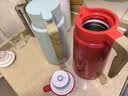 哈尔斯保温水壶316L不锈钢家用保温壶大容量热水壶开水暖壶 丹枫红1.8L 实拍图