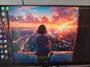 SANC盛色23.8英寸2K原生180Hz FastIPS显示器 硬件低蓝光 小夜灯耳机挂架 电脑电竞屏幕 G52E Max 实拍图