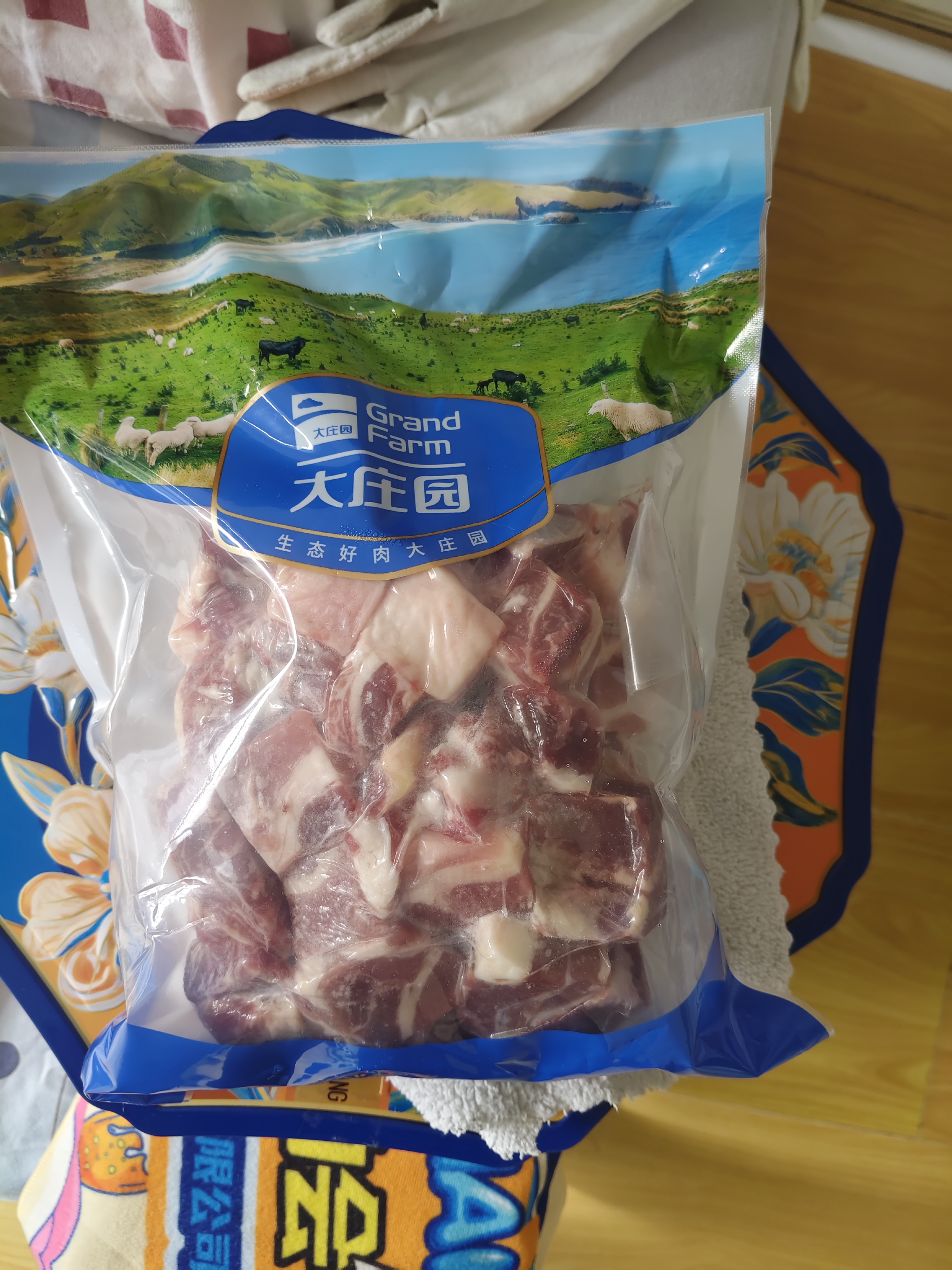 大庄园进口原切牛腩块 2斤 炖煮红烧食材 生鲜牛肉【真原切】 实拍图