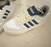 adidas「小锯齿」D-PAD CLASSIC美高风篮球风板鞋男女阿迪达斯   白色/蓝色/棕色   40.5 实拍图